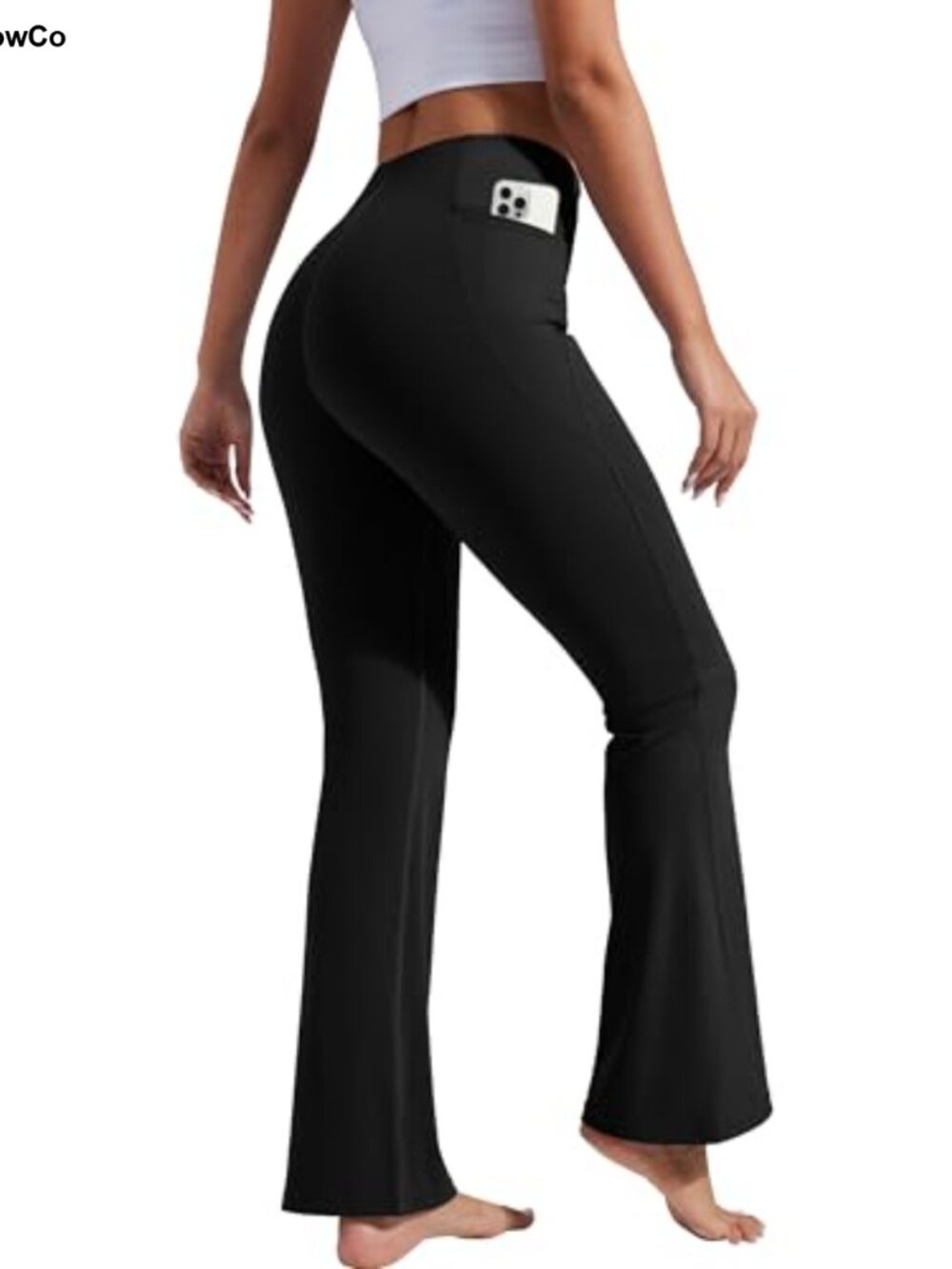 Flared Yoga Pants Bootcut Leggings High Waist Tummy Control Gym Workout